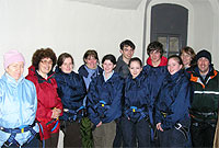 Y criw yng Ngastell Penrhyn