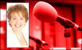 Phone graphic with Anne Diamond 