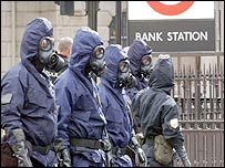 Антитерористичні навчання на станції метро "Банк" у Лондоні