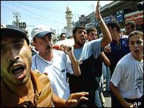 Enterro do comandante militar do Hamas Ahmed Shtewe, morto no domingo