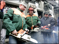 Těžba dřeva (ilustrační foto)