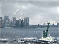 Cena do filme "O Dia Depois de Amanhã"