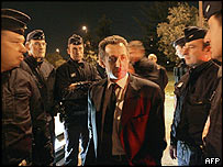 फ्रांस के गृह मंत्री निकोलस सारकोज़ी