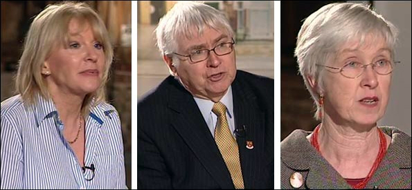 Nadine Dorries MP (Con, Mid Beds), Bob Russell MP (Lib Dem, Colchester), Phyllis Starkey MP (Lab Milton Keynes South West)