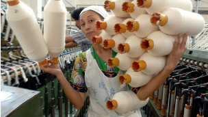 Công nhân dệt ở Trung Quốc