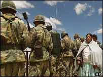 Protestos na Bolívia