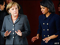 Thủ tướng Đức và ngoại trưởng Mỹ