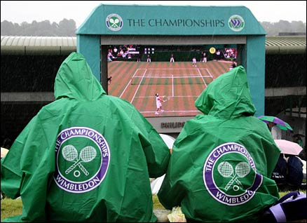 The ever-changing weather has made this year's Wimbledon a stop-start affair