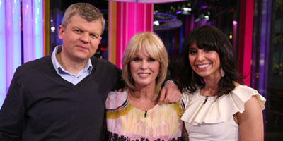 Joanna Lumley in the studio