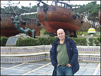 Ian Cheeseman with Spanish ships
