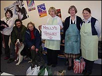 Staff and visitors at Tettenhall library