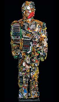 Estátua feita de lixo de HA Schult