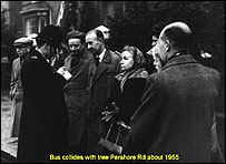 Taking notes on a bus collision