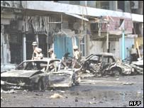 Bağdat'ta bir patlama sonrası