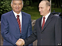 Ông Karimov và Putin