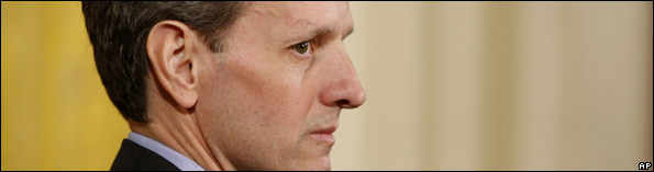 Timothy Geithner, Monday, March 16, 2009, in the East Room of the White House