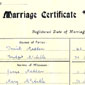 The wedding certificate
