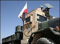 Xe bọc thép của quân đội Ba Lan ở Afghanistan