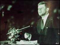 O presidente John Kennedy