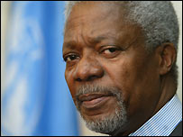 Kofi Annan, secretário-geral da ONU