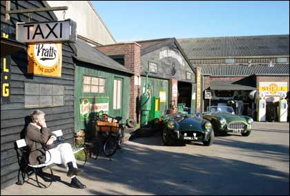 Historic garages in the paddocks