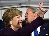 جورج و لورا بوش