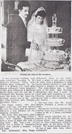 Copy of an article from the Derry Journal