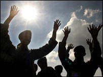 Barcos destruídos pelo tsunami