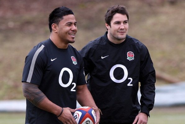 Manu Tuilagi and Brad Barritt