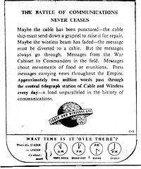 cable and wireless advert