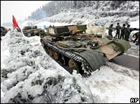 Nhiều nơi tại Trung Quốc nhiệt độ đang ở dưới mức 0 độ C