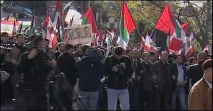 Beyrut'taki protesto