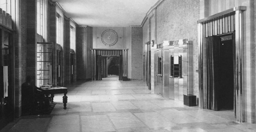 The foyer in the 1930s