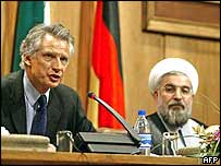 دومينيک دو ويلپن و حسن روحانی