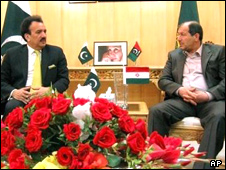 نجار و مالک وزیران کشور ایران و پاکستان