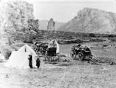 Camping on the way to the Andes