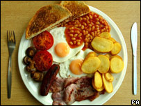 A fried breakfast