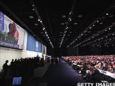 Delegates in the conference hall at Copenhagen