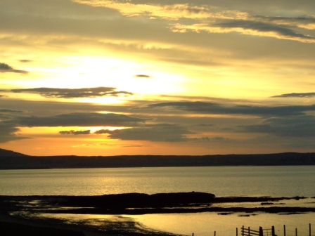 sunset over broad bay, lewis