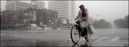 A deserted street in India