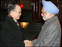 मनमोहन सिंह और वेन जिया बाओ