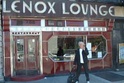 Laurie Taylor outside Lenox Lounge