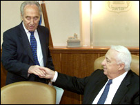 शिमॉन पेरेज़ और शेरॉन