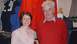 Helen Mark with Rory Hamilton, whose great grandfather Henry started the shop
