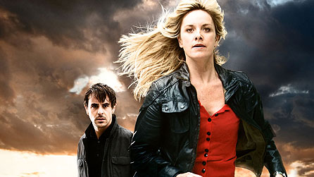 Emun Elliot and Tamzin Outhwaite