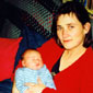 Pamela with her newborn baby Cahir from the story
