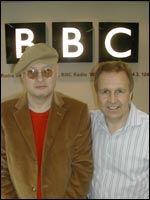Andy with BBC Radio Swindon's Sandy Martin