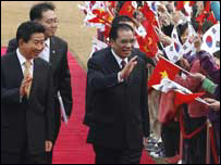 Ông Mạnh và ông Roh ở Seoul