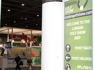 London Golf Show sign