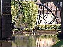 The newly restored watermill